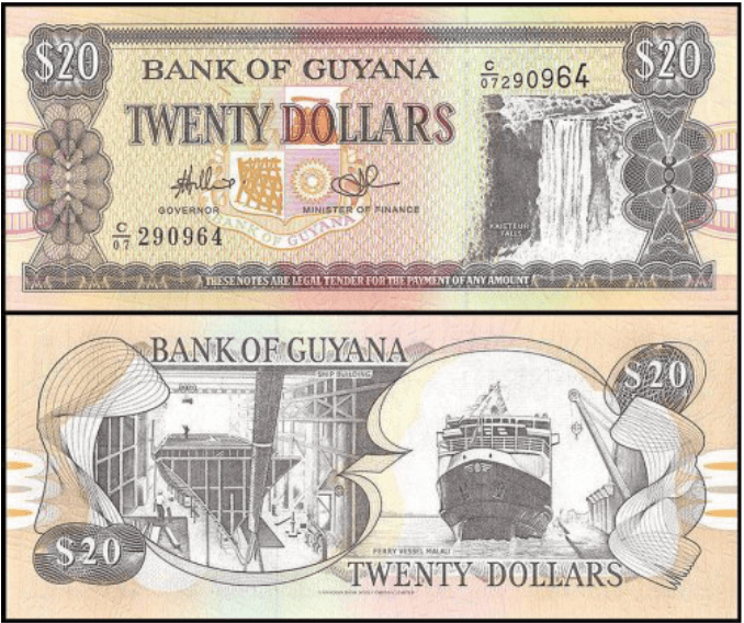 GUYANA – 20 DOLLARS