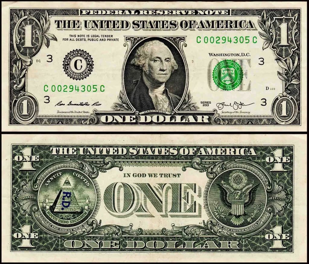 United States Of America 1 Dollar( State C- Philadelphia ) Used Banknote