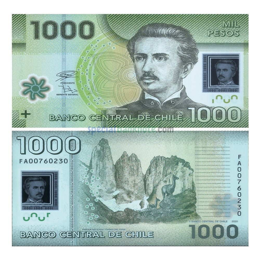 Chile 1000 MIL Pesos Polymer Banknote, 2020, UNC