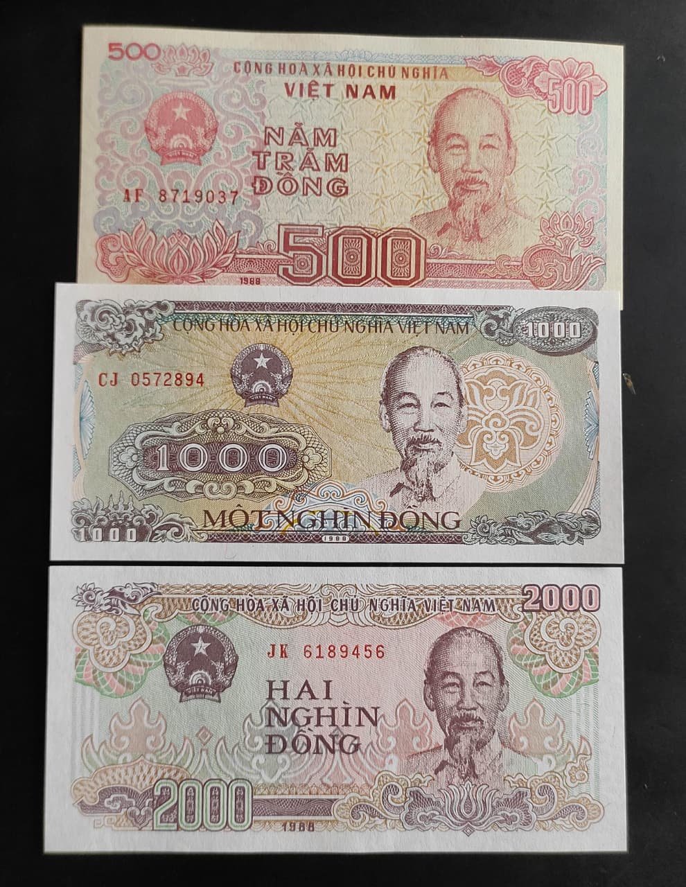 Vietnam Banknotes Set UNC SET