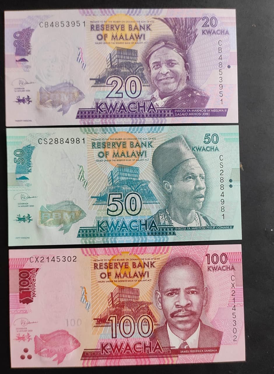 Malawi Banknote Set UNC SET